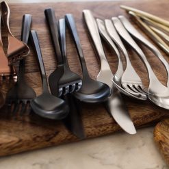Alternative view of Lenox Premium Isobel Black Satin 20-Piece Flatware Set