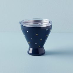 Lenox Premium Blue Bay Dot Stainless Steel Cocktail Tumbler