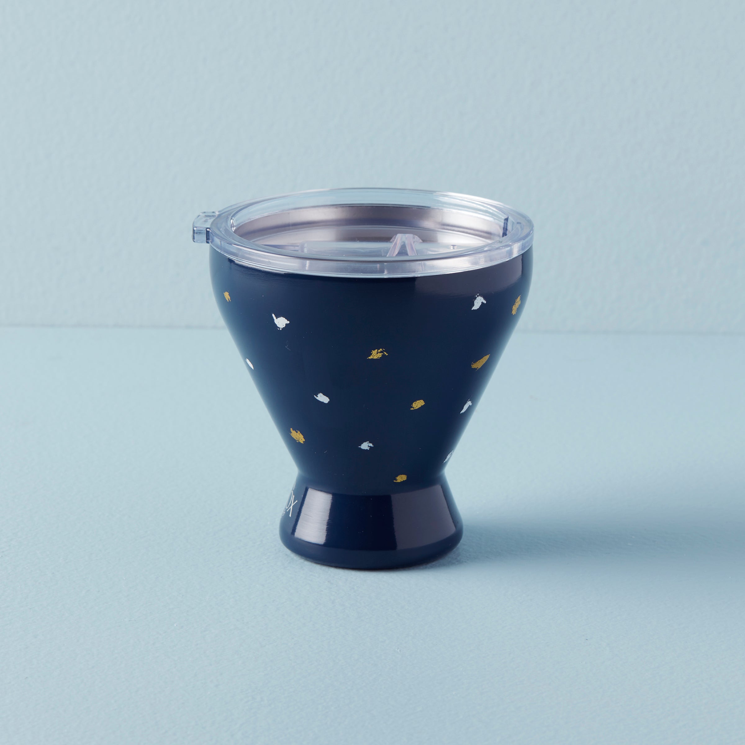 Lenox Premium Blue Bay Dot Stainless Steel Cocktail Tumbler