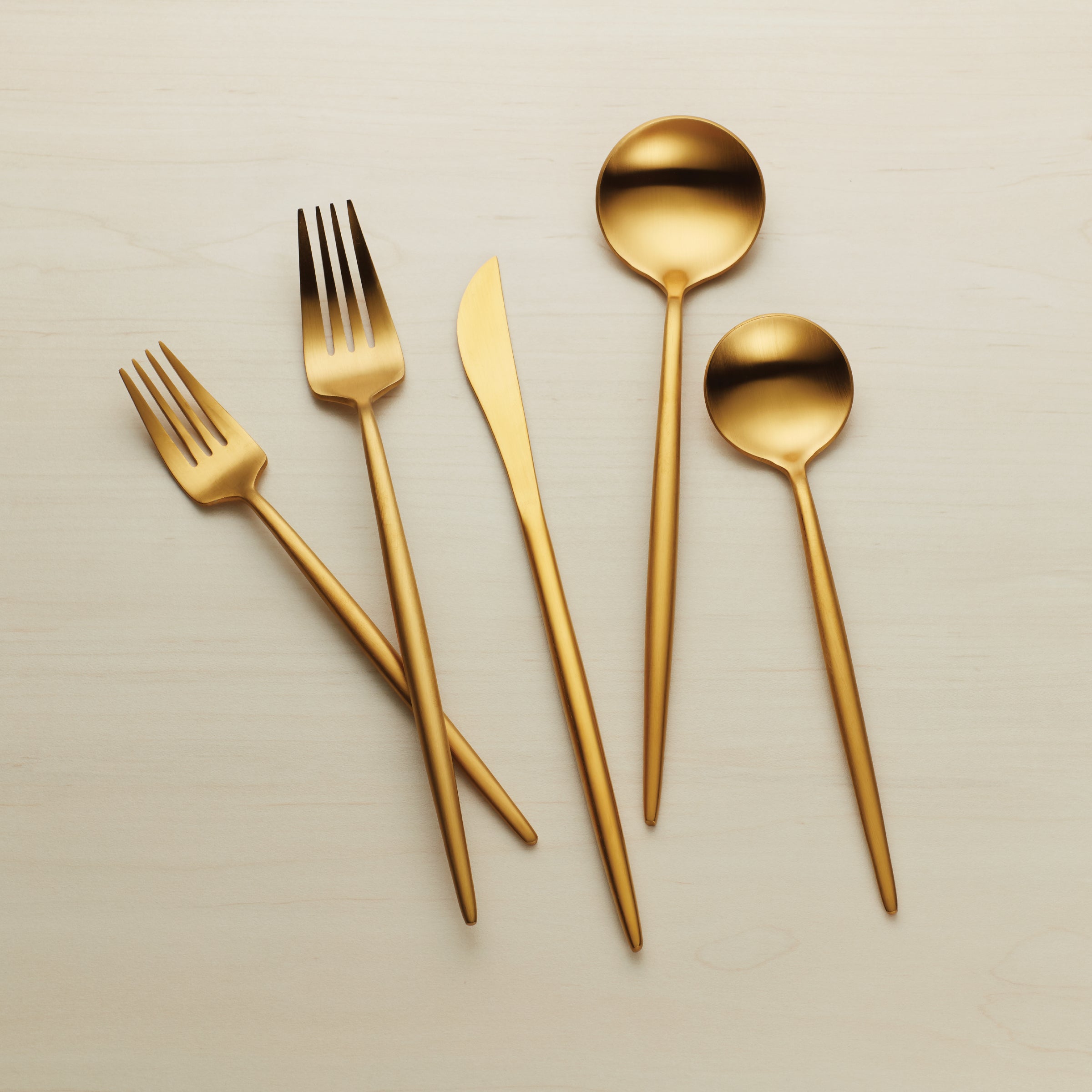 Lenox Premium Zephyr Gold Satin 45-Piece Flatware Set - Image 9