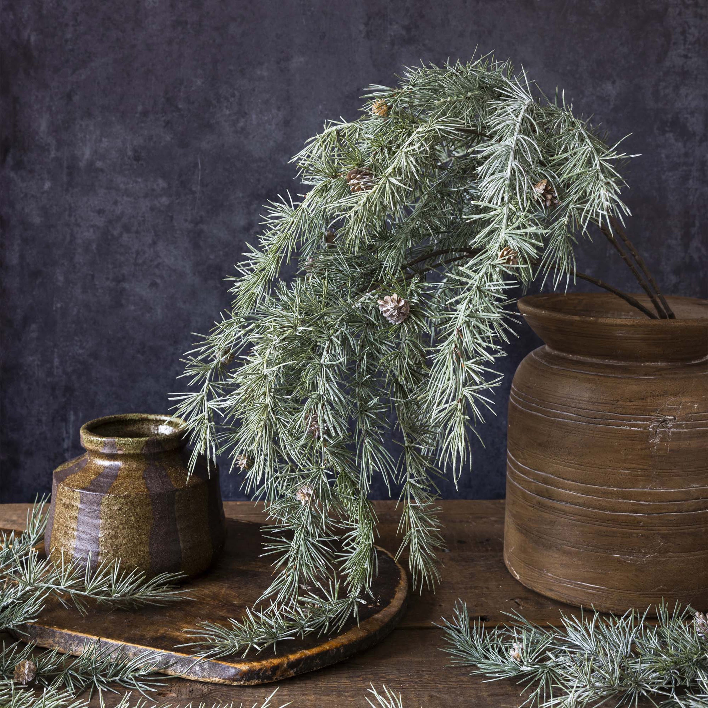 Lenox Premium Artificial Cedar and Pinecone Branch
