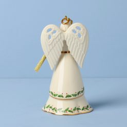 Alternative view of Lenox Premium Holiday Angel Bell with Mandolin Ornament
