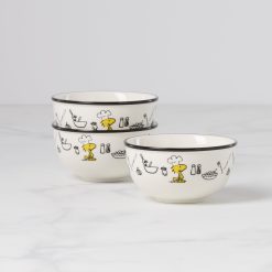 Alternative view of Lenox Premium Chef Snoopy Mini Bowls, Set of 3