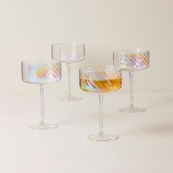 Alternative view of Lenox Premium Tuscany Classics Iridescent Coupe Glasses, Set of 4
