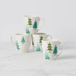 Lenox Premium Balsam Lane Mugs, Set of 4