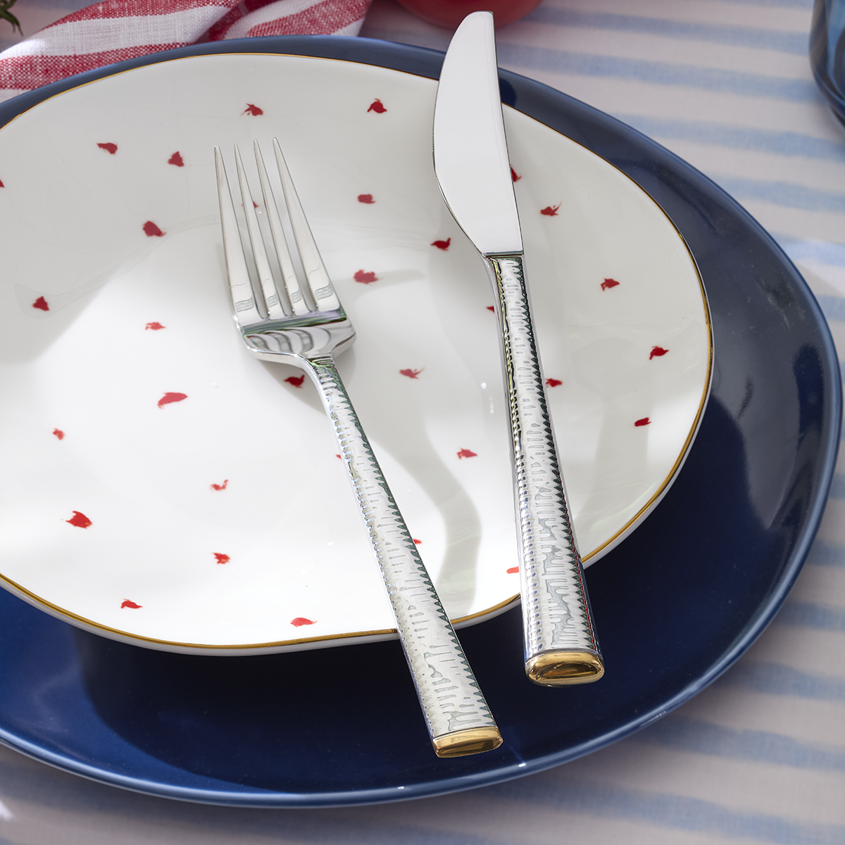 Lenox Premium Bay Colors Blue Dinner Plates, Set of 4 - Image 3