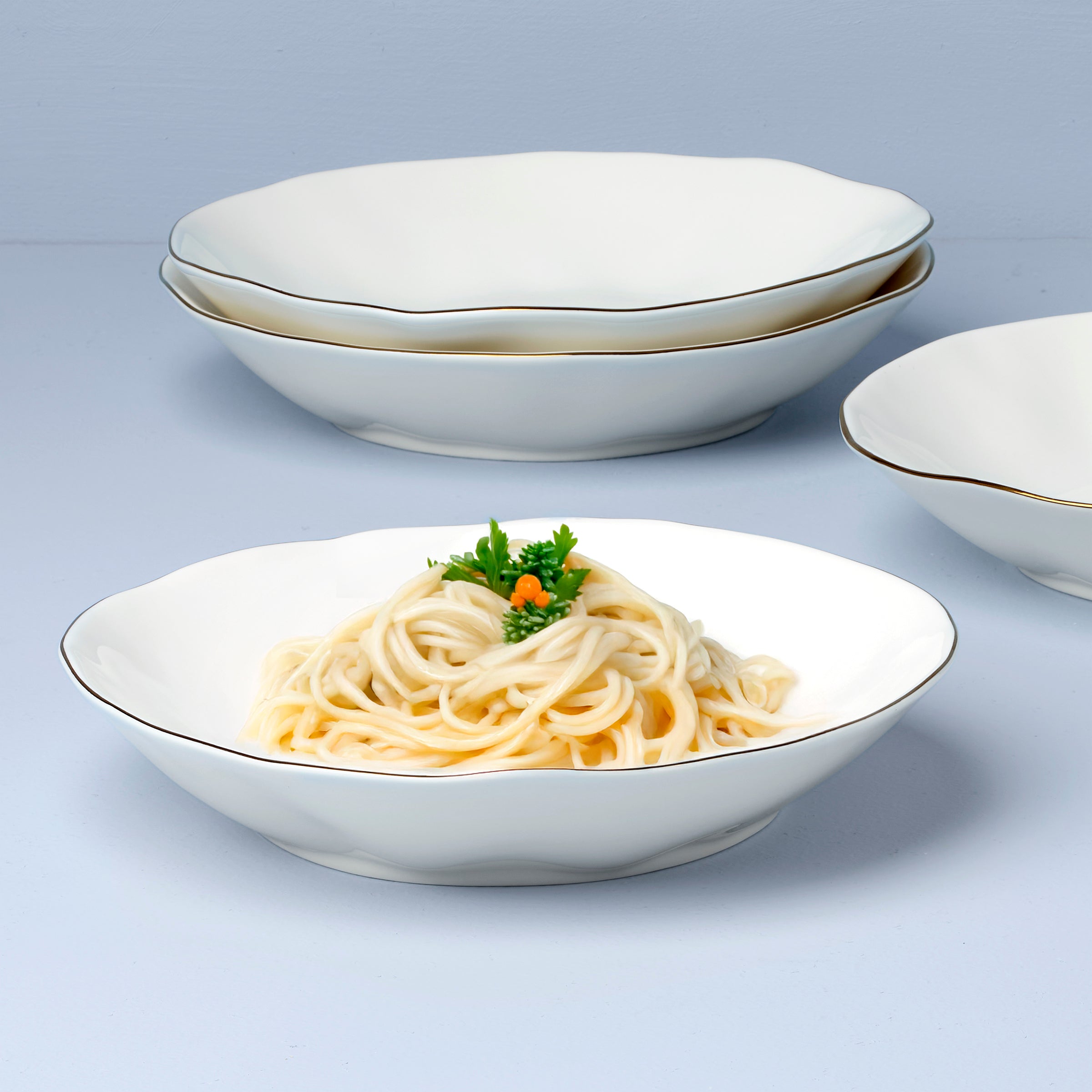 Lenox Premium Blue Bay White Pasta Bowls, Set of 4 - Image 2