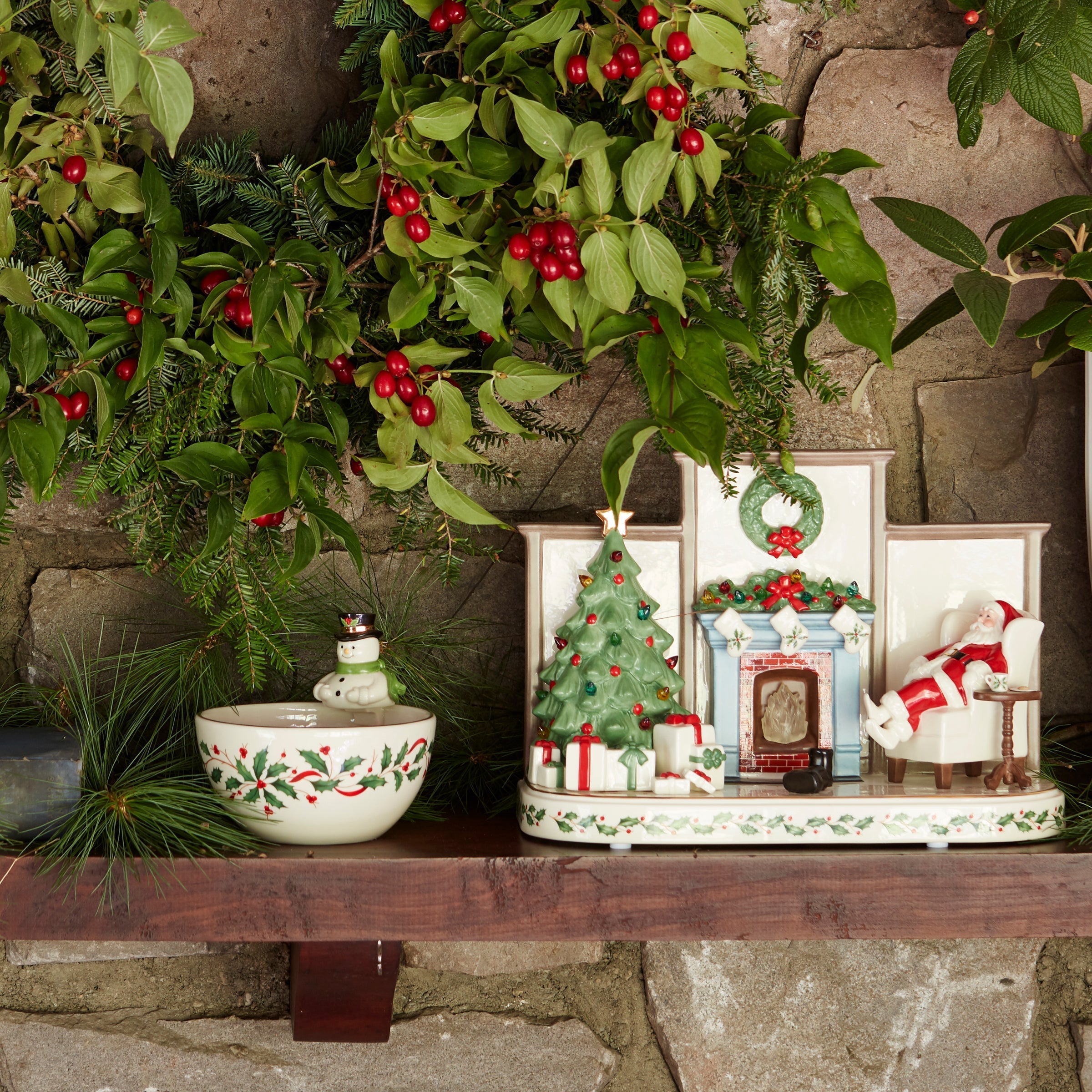 Lenox Premium Holiday Snowman Bowl - Image 3