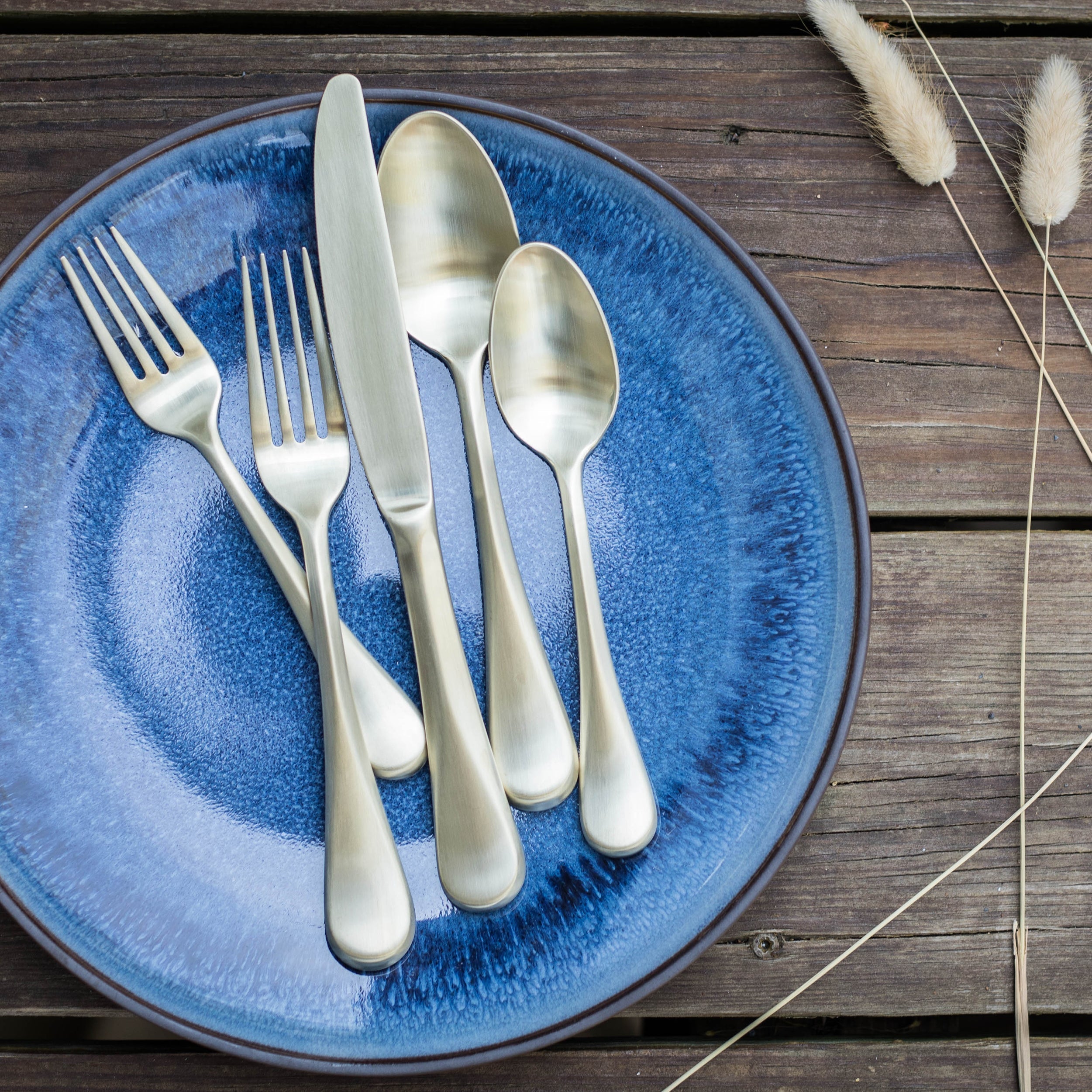 Lenox Premium Eloquence Champagne Satin 20-Piece Flatware Set - Image 7