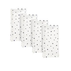 Lenox Premium Blue Bay Dot Dinner Napkins, Set of 4