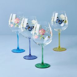 Alternative view of Lenox Premium Butterfly Meadow Balloon Wine Glasses, Set of 4, Assorted