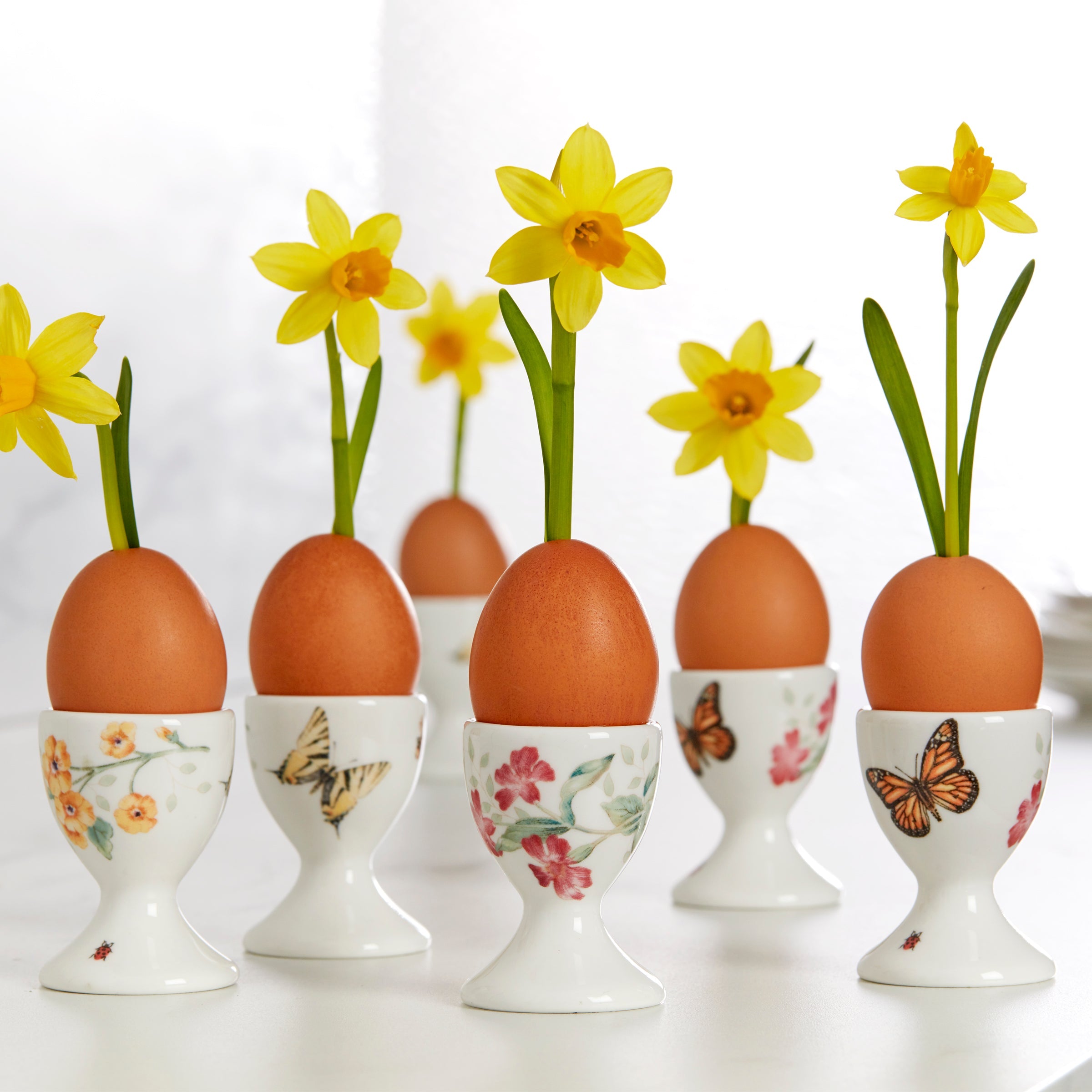 Lenox Premium Butterfly Meadow Footed Egg Cups - Set Of 4 - Image 4