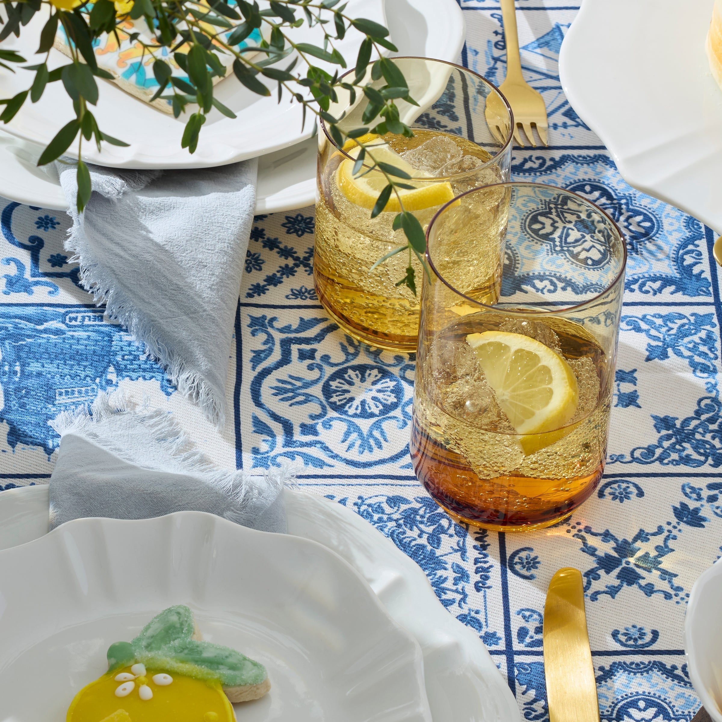 Lenox Premium Tuscany Classics Stackable Amber Coolers, Set of 4 - Image 5