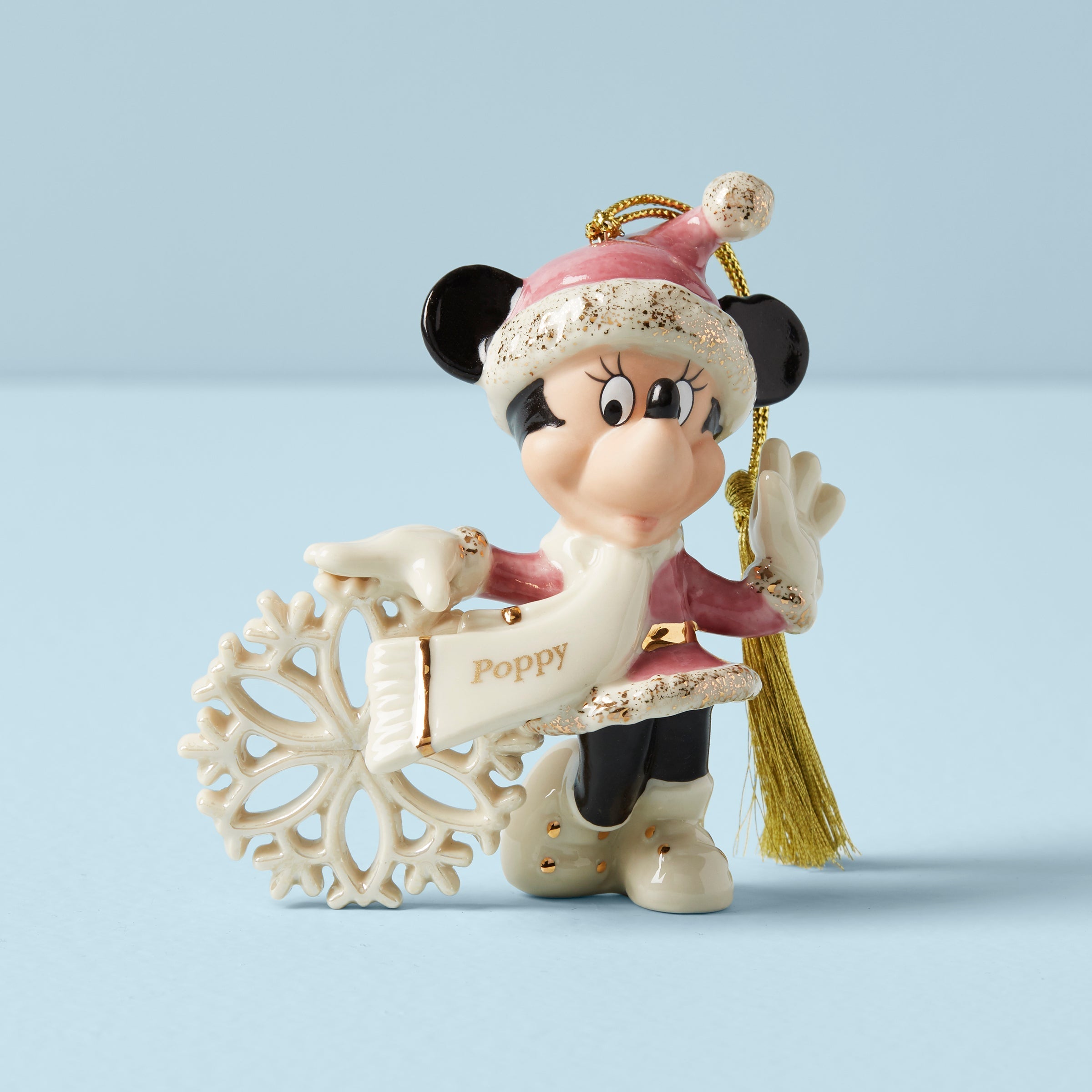 Lenox Premium Personalized Minnie Mouse Snowflake Ornament