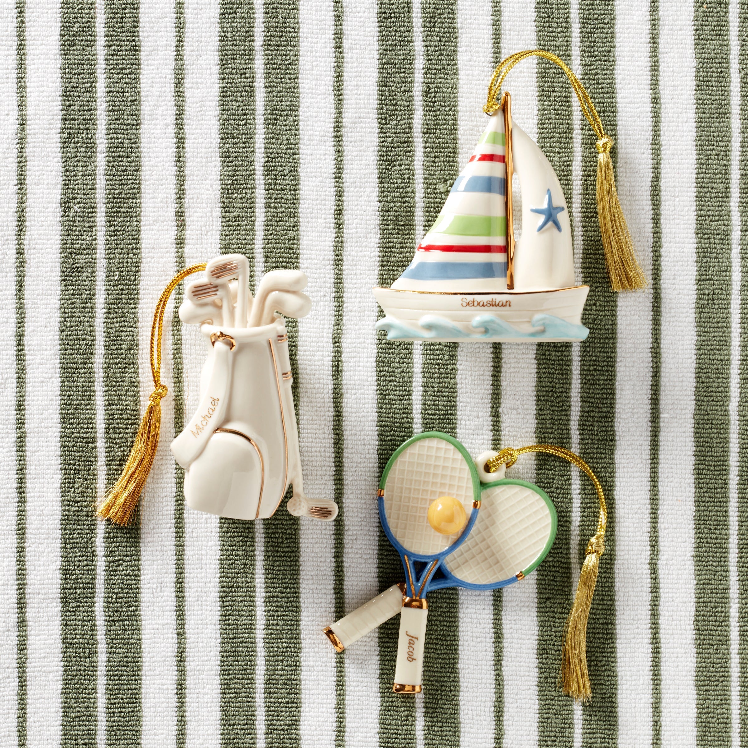 Lenox Premium Personalized Tennis Ornament - Image 3