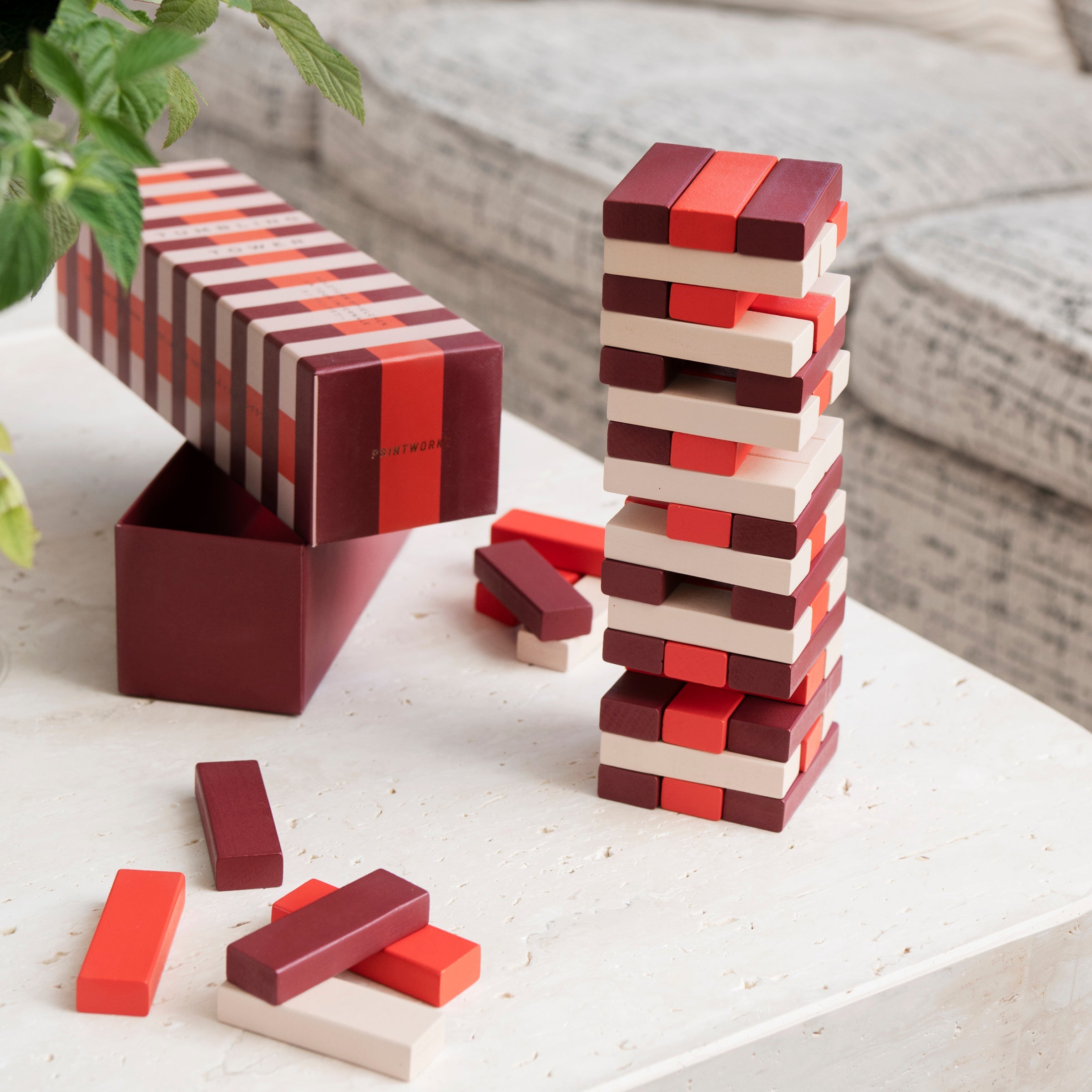 Lenox Premium Red Tumbling Tower Game - Image 2