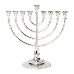 Lenox Premium Roseland Silver Menorah