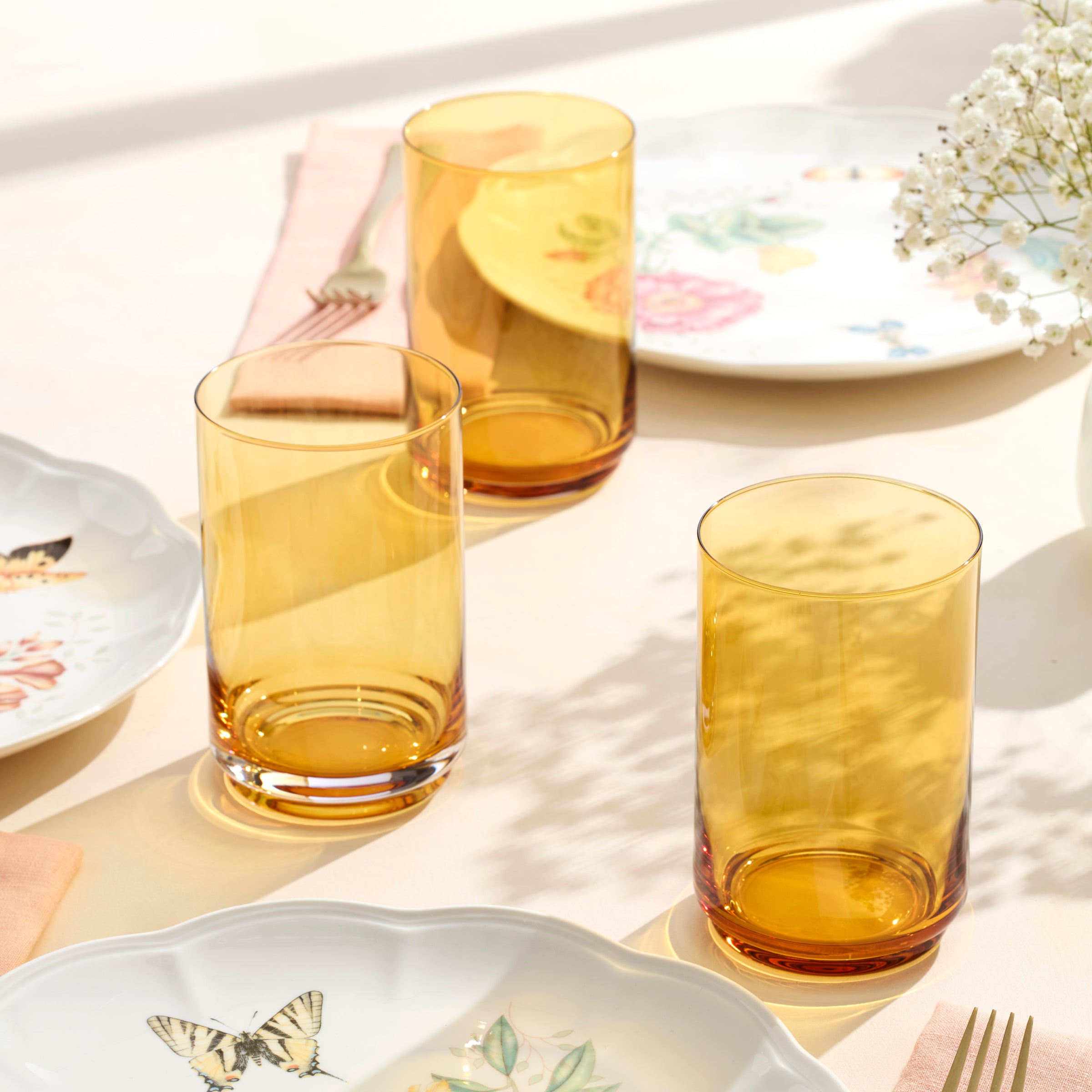 Lenox Premium Tuscany Classics Stackable Amber Coolers, Set of 4 - Image 4