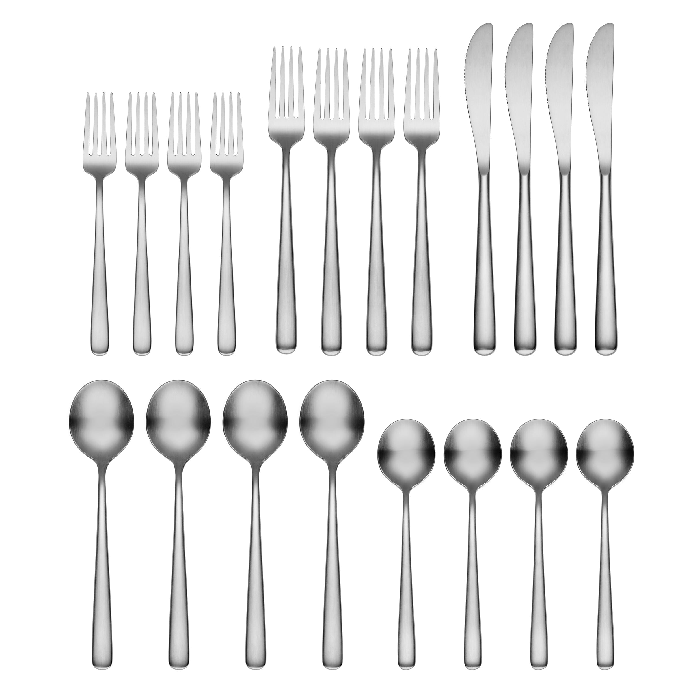 Lenox Premium Lorenn Satin 20-Piece Flatware Set - Image 2