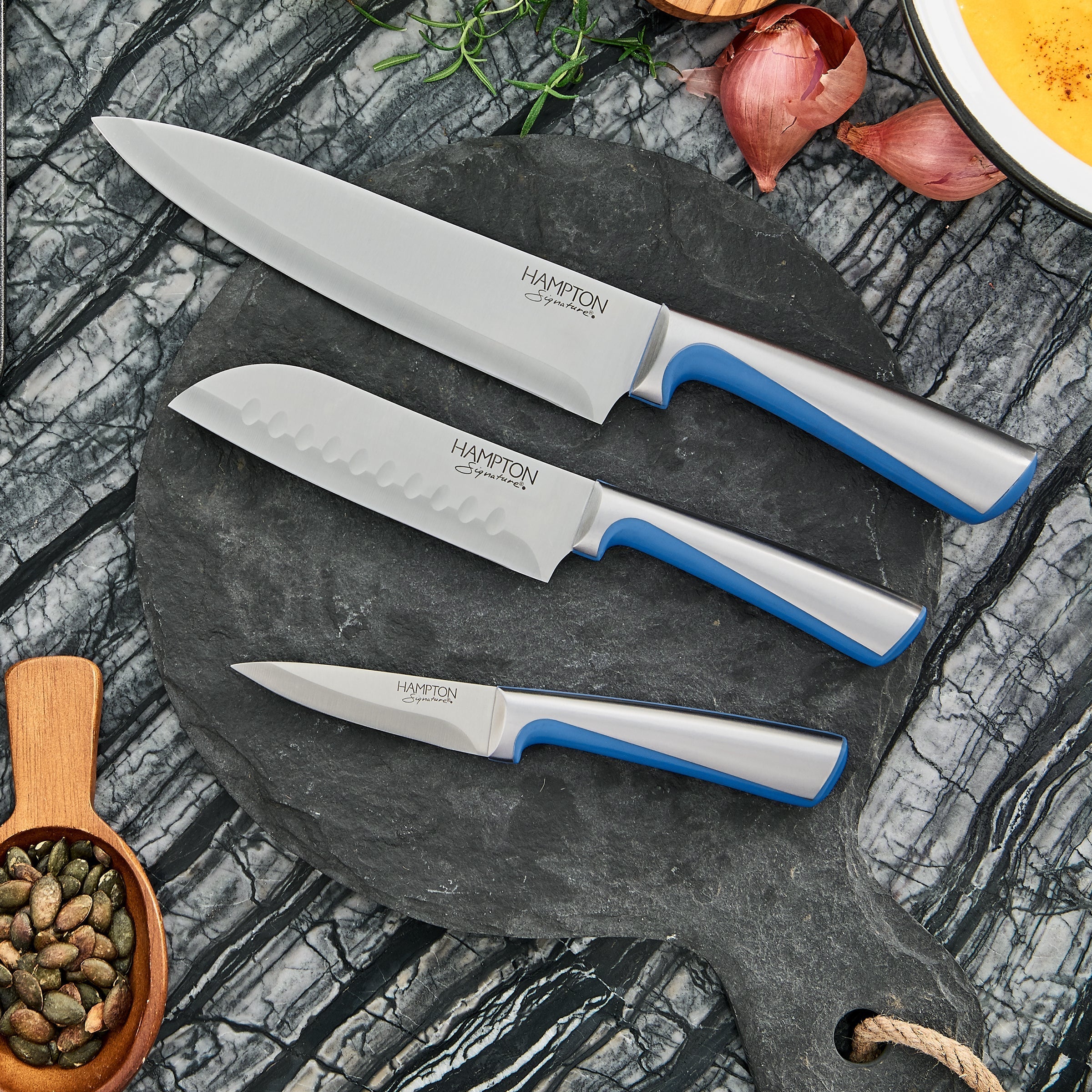 Lenox Premium Orion Blue 14-Piece Cutlery Block Set - Image 6
