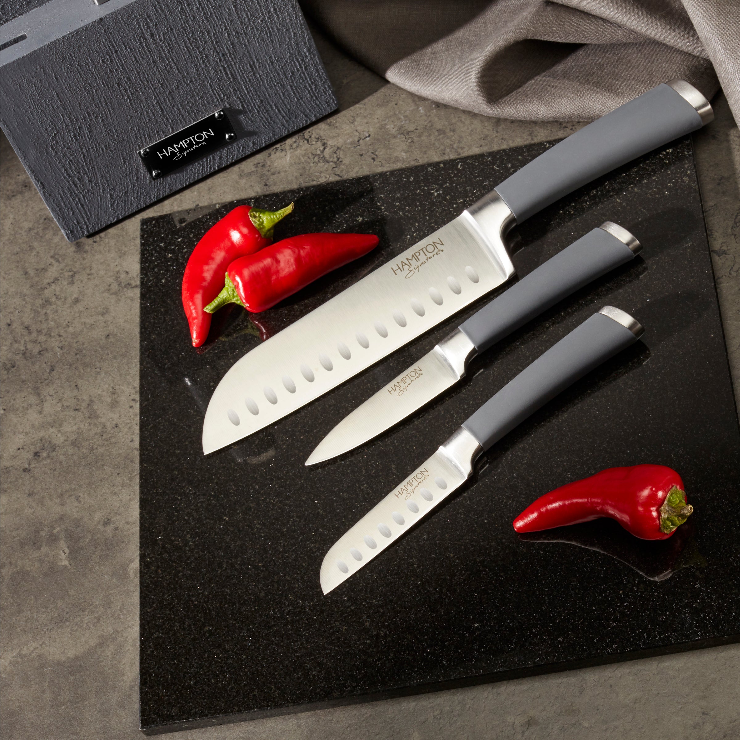 Lenox Premium Beton 7-Piece Cutlery Block Set - Image 4