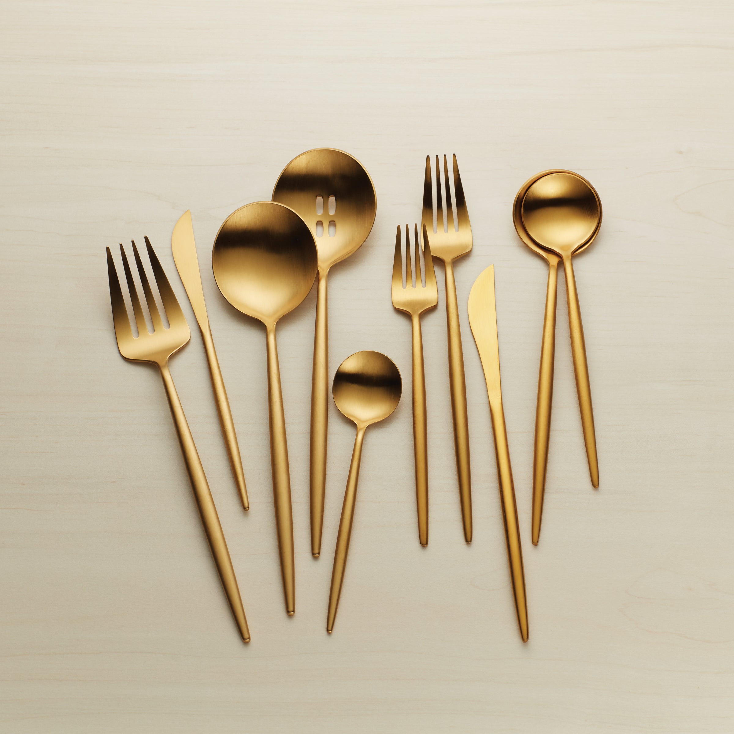 Lenox Premium Zephyr Gold Satin 45-Piece Flatware Set - Image 8