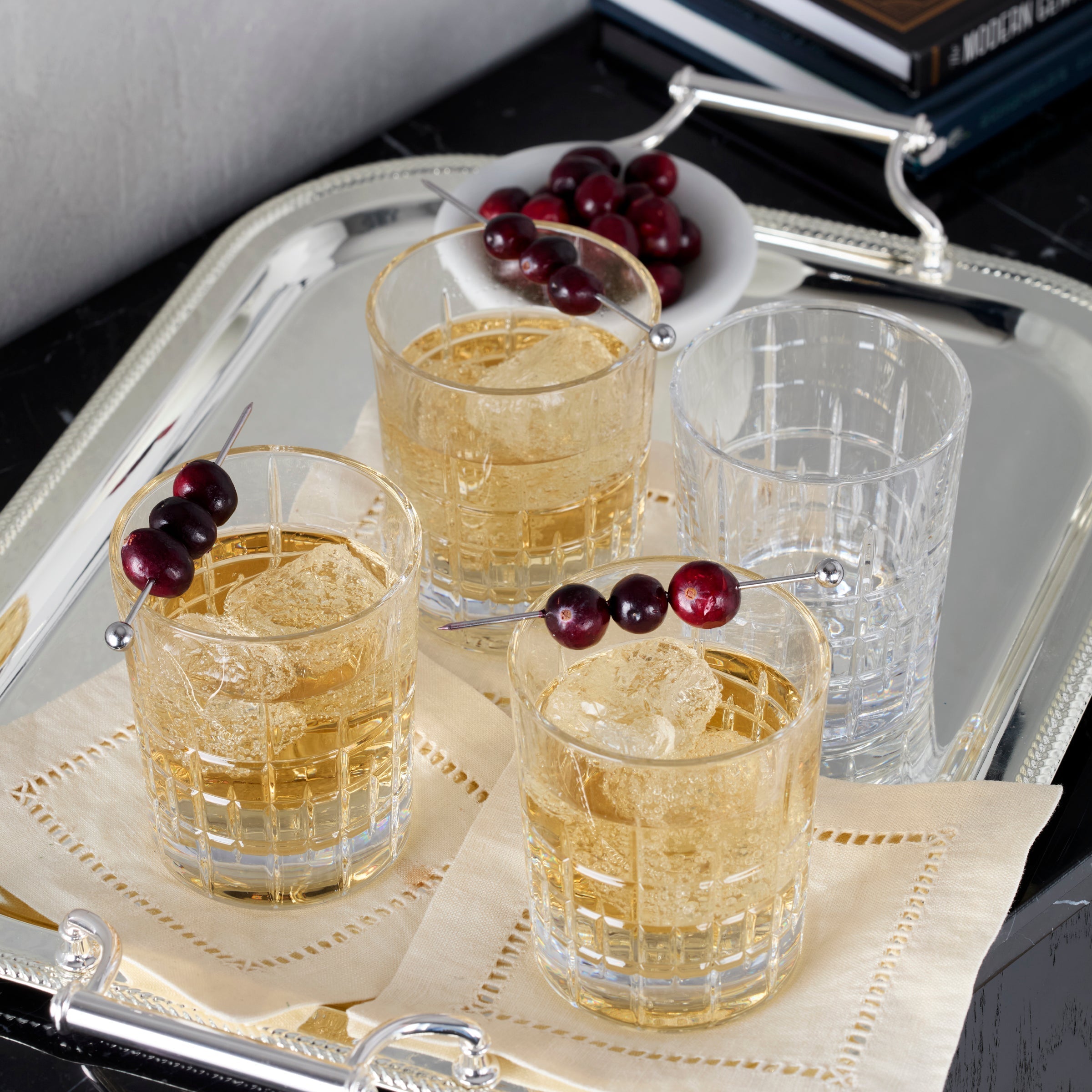 Lenox Premium Deklan Crystal Double Old Fashion Glasses, Set of 4 - Image 3