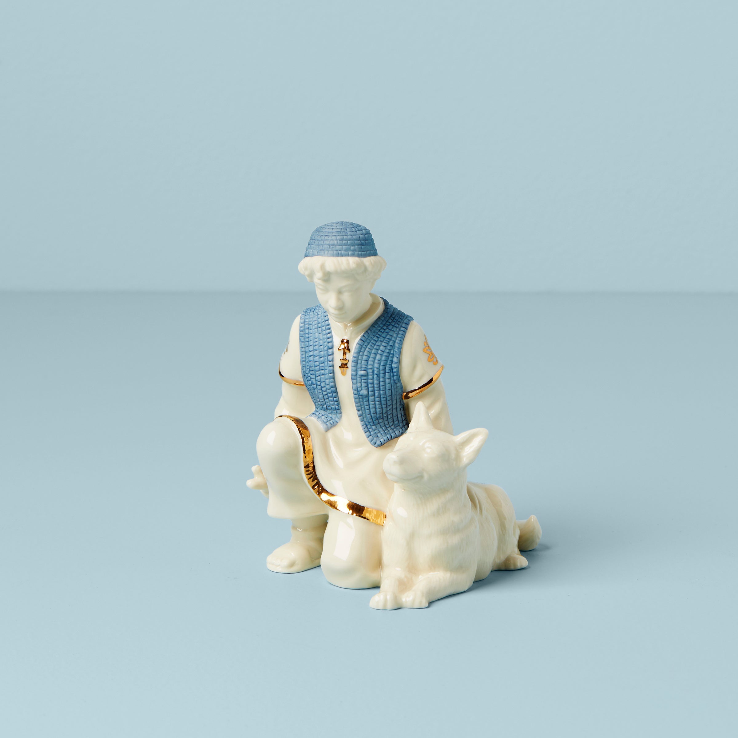 Lenox Premium First Blessing Nativity Shepherd & Dog Figurine