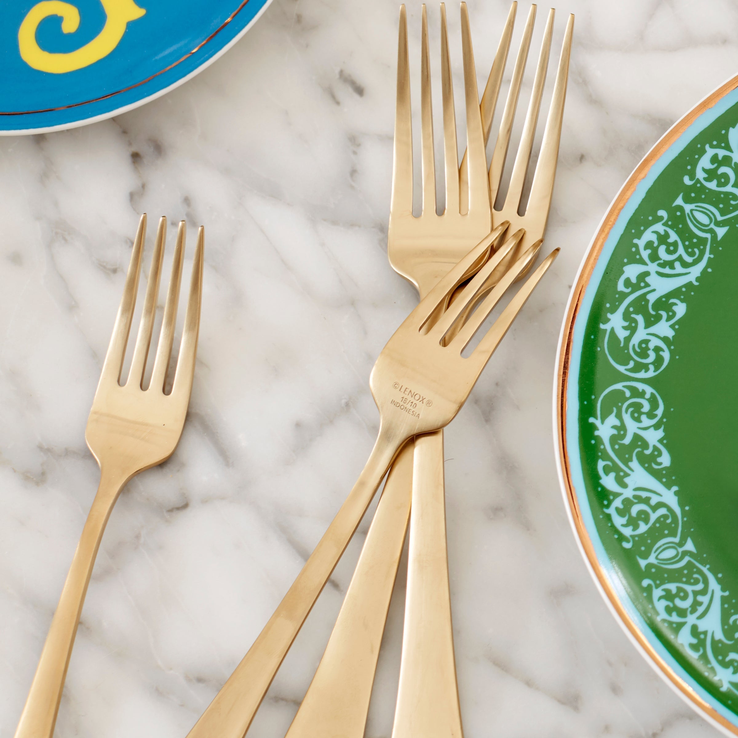 Lenox Premium Portola Gold Satin 20-Piece Flatware Set - Image 16