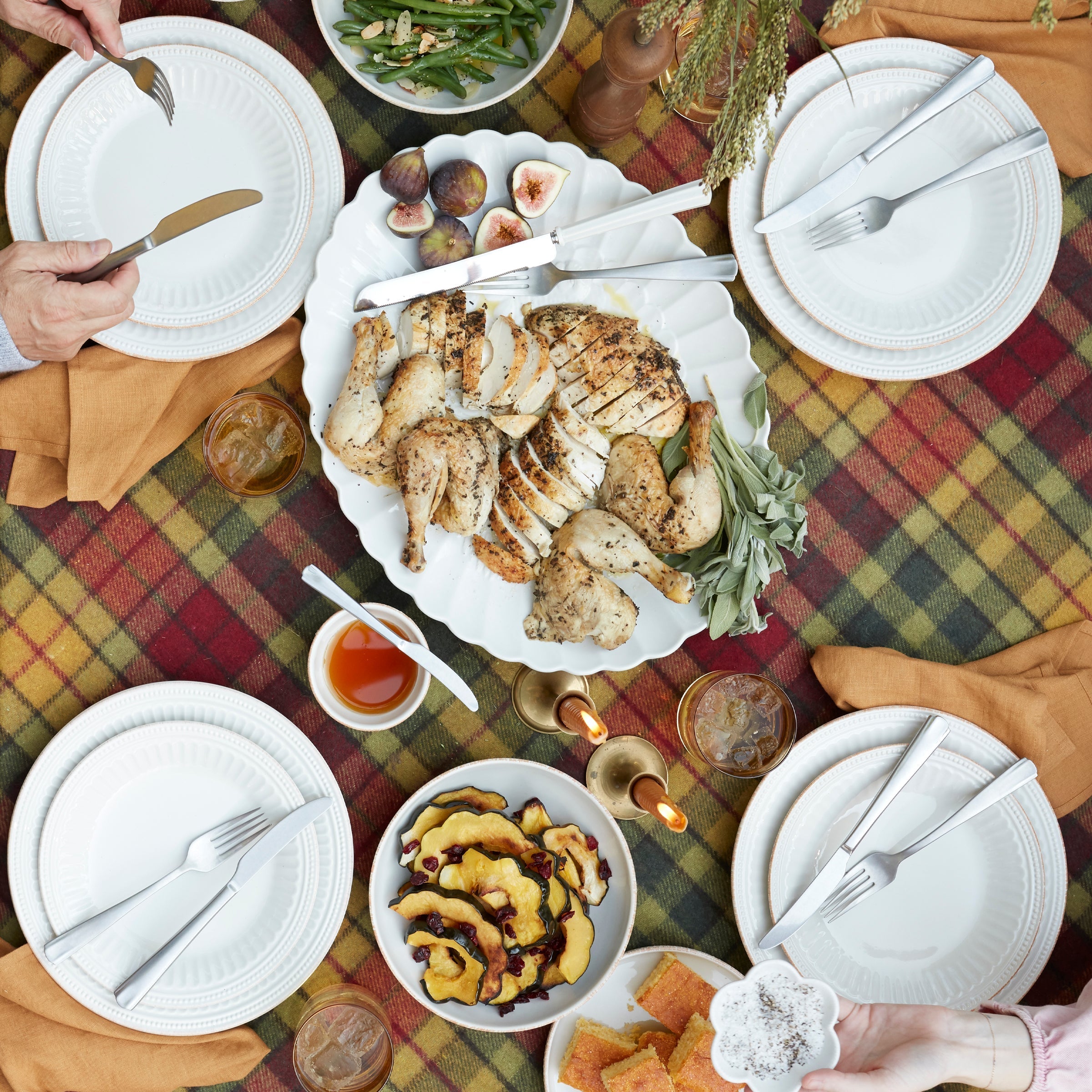 Lenox Premium French Perle Groove White 12-Piece Place Setting - Image 2