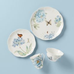Alternative view of Lenox Premium Butterfly Meadow Blue 18-Piece Dinnerware Set