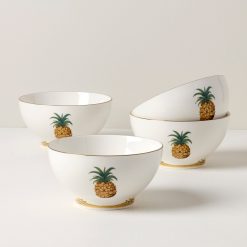 Lenox Premium British Colonial Bamboo Rice Bowls, Set of 4