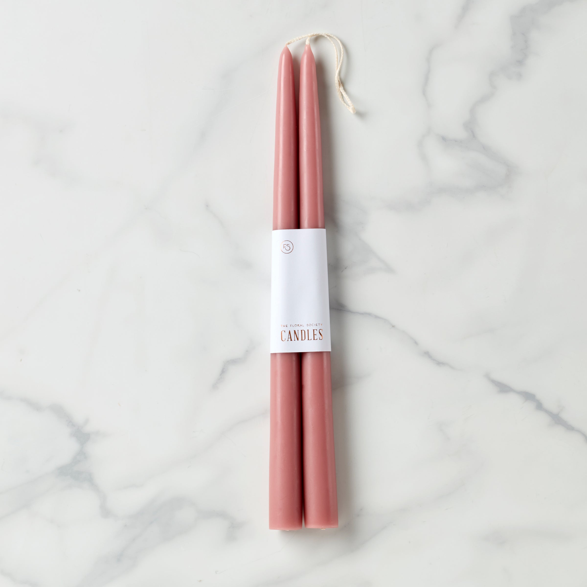 Lenox Premium Dipped Rose 12 Taper Candle, Set of 2