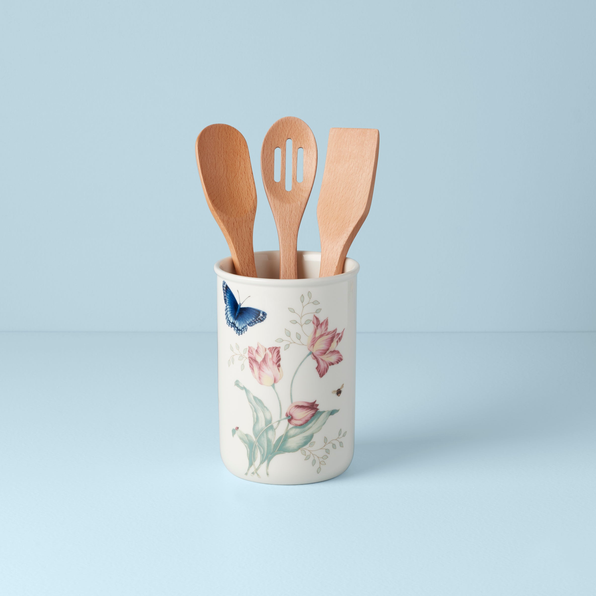 Lenox Premium Butterfly Meadow 4-Piece Utensil Holder Set