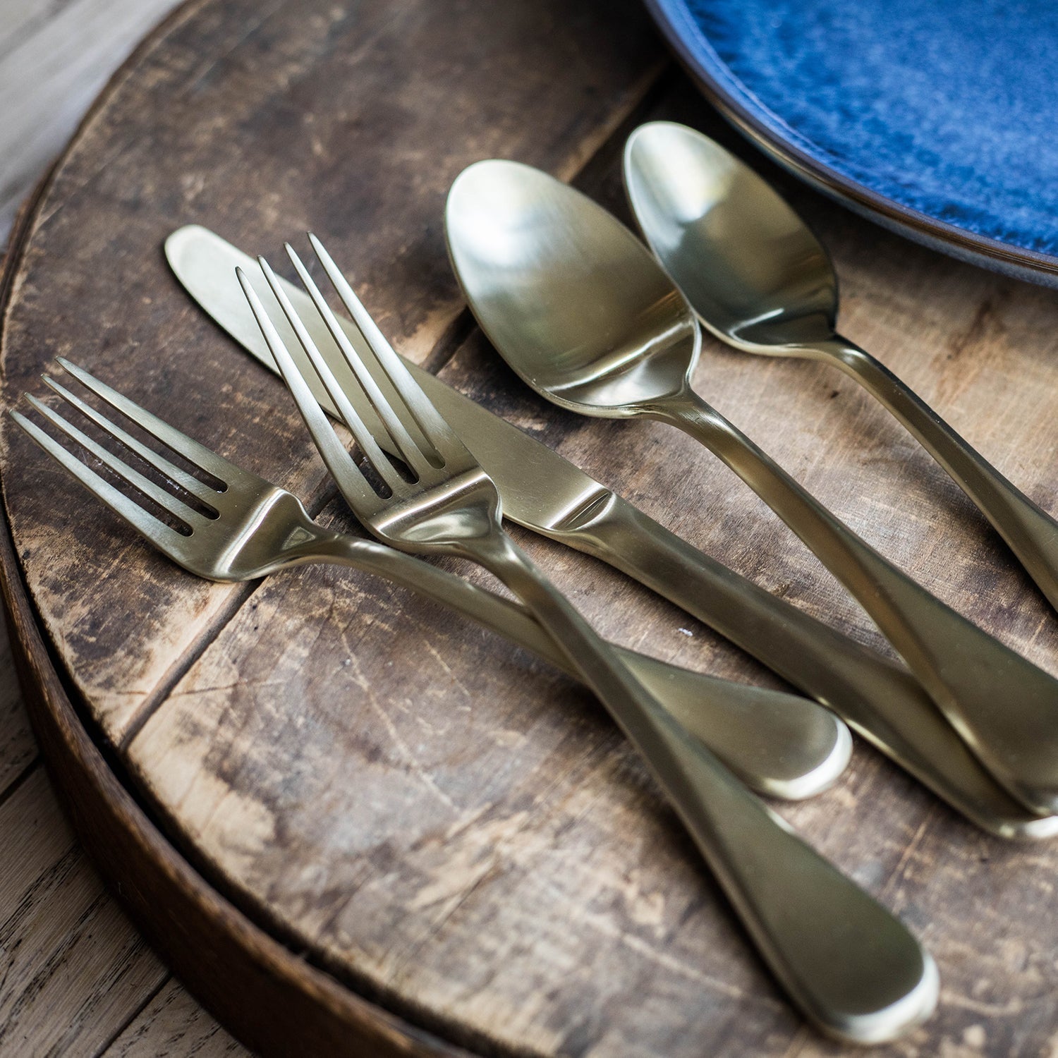 Lenox Premium Eloquence Champagne Satin 20-Piece Flatware Set - Image 6
