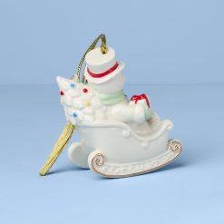 Alternative view of Lenox Premium Personalized Snowman Ornament