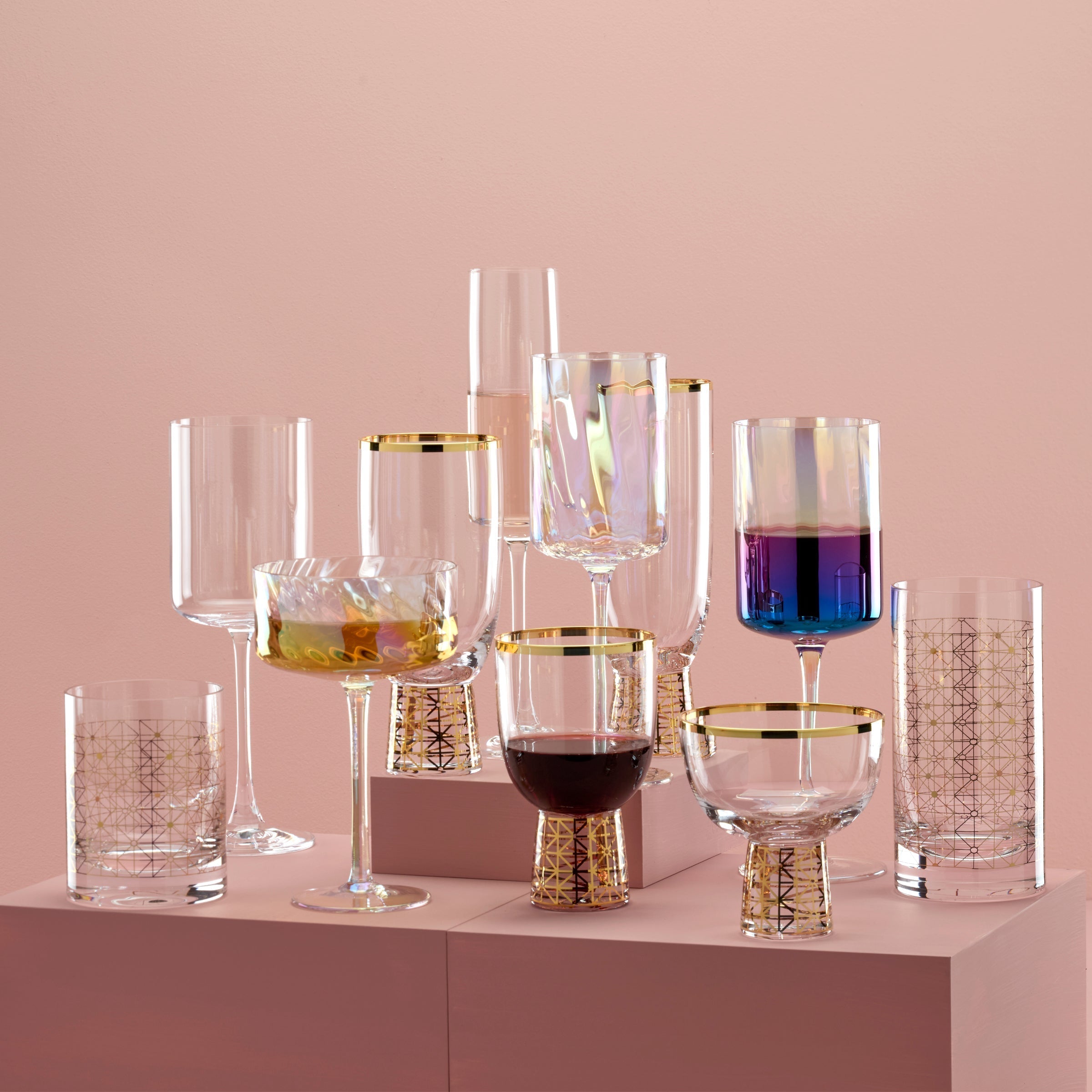 Lenox Premium Tuscany Classics Iridescent Red Wine Glasses, Set of 4 - Image 3