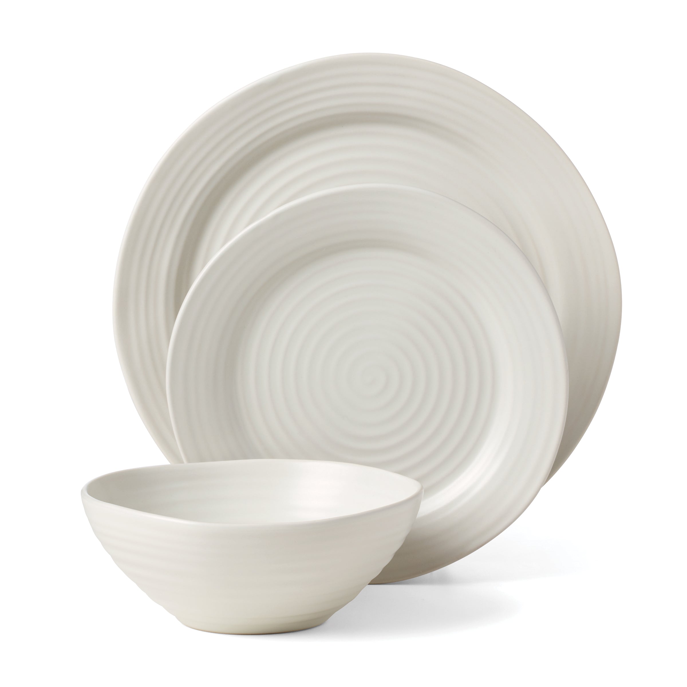 Lenox Premium Ridge White 12-Piece Dinnerware Set - Image 4