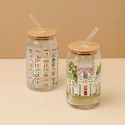 Lenox Premium Lenox Spice Village Can Cooler Glasses, Set of 2