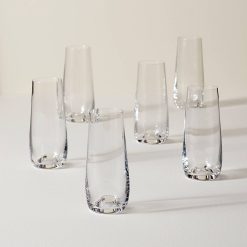 Lenox Premium Tuscany Classics Stemless Flute Glasses, Set of 6