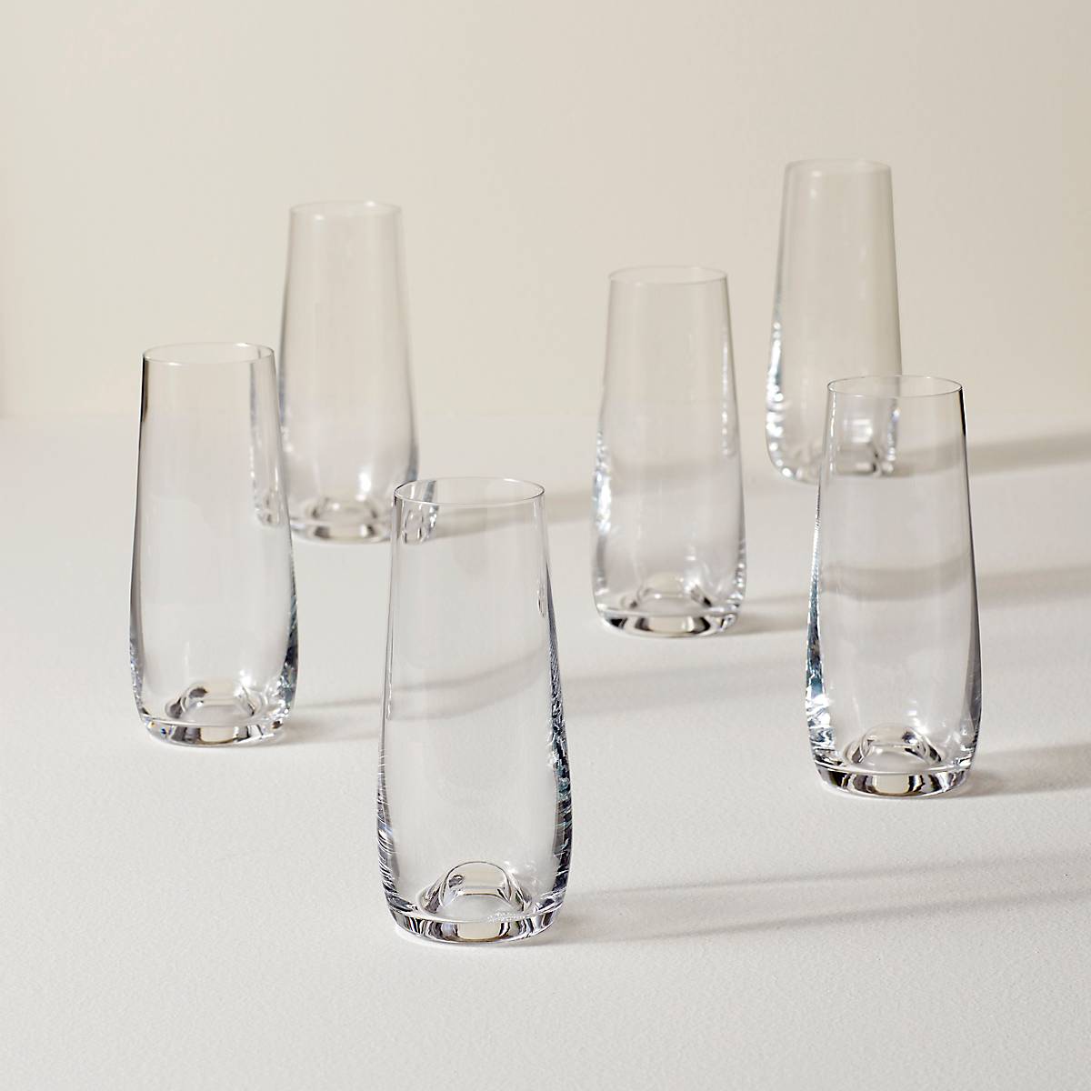Lenox Premium Tuscany Classics Stemless Flute Glasses, Set of 6