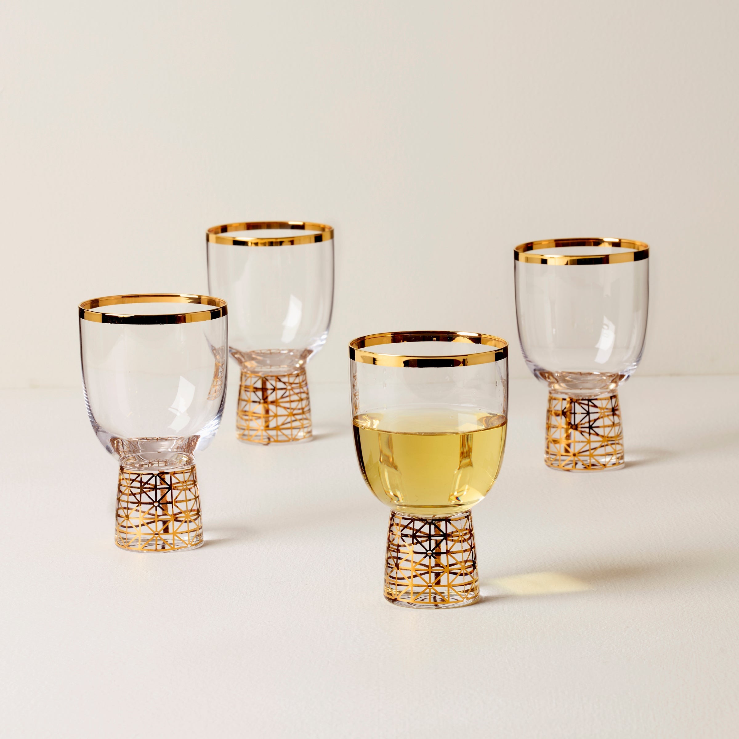 Lenox Premium Tuscany Classics Gold Frost Wine Glasses, Set of 4 - Image 2