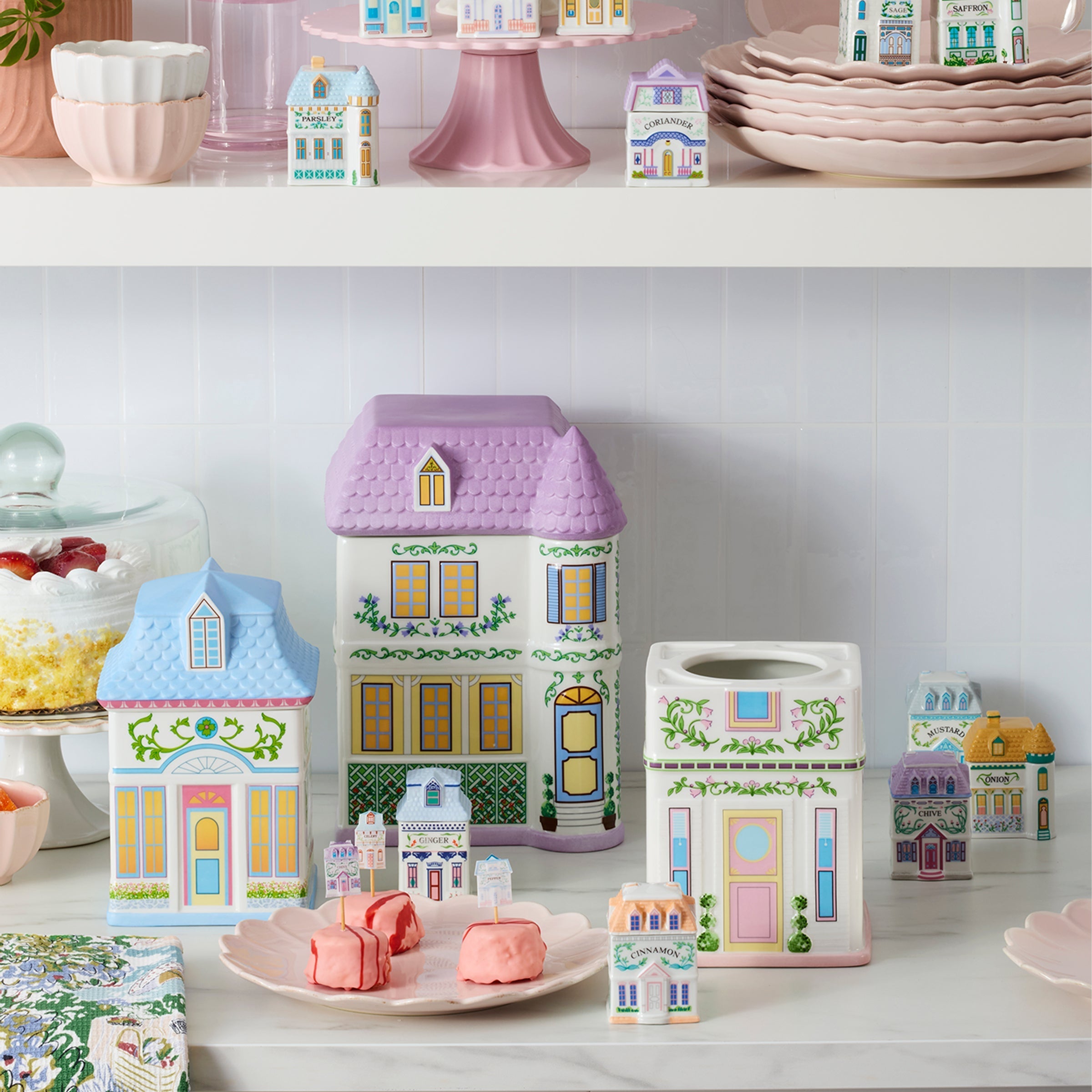 Lenox Premium Lenox Spice Village House Canisters, Set of 3 - Image 6