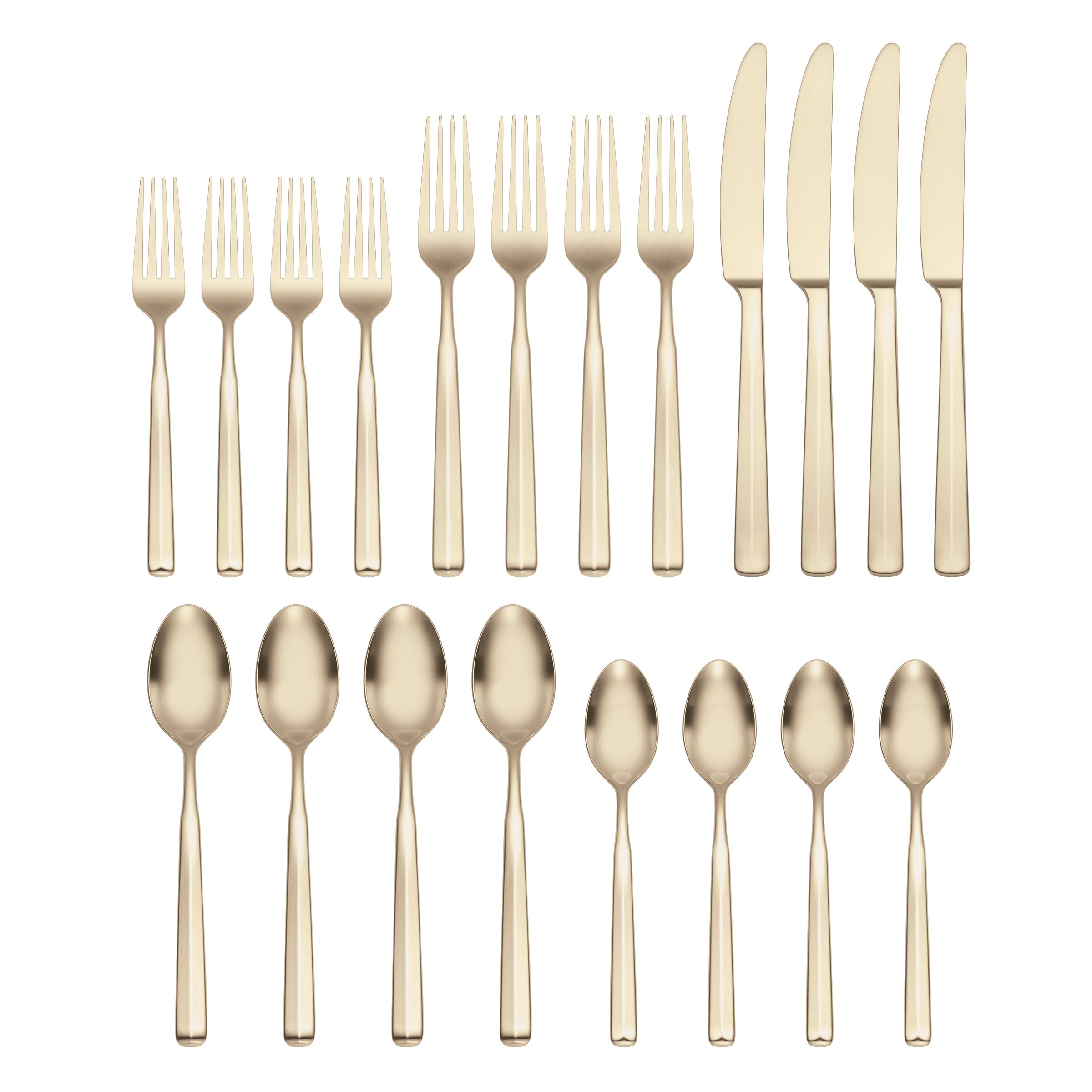 Lenox Premium Ryder Champagne Satin 20-Piece Flatware Set - Image 3