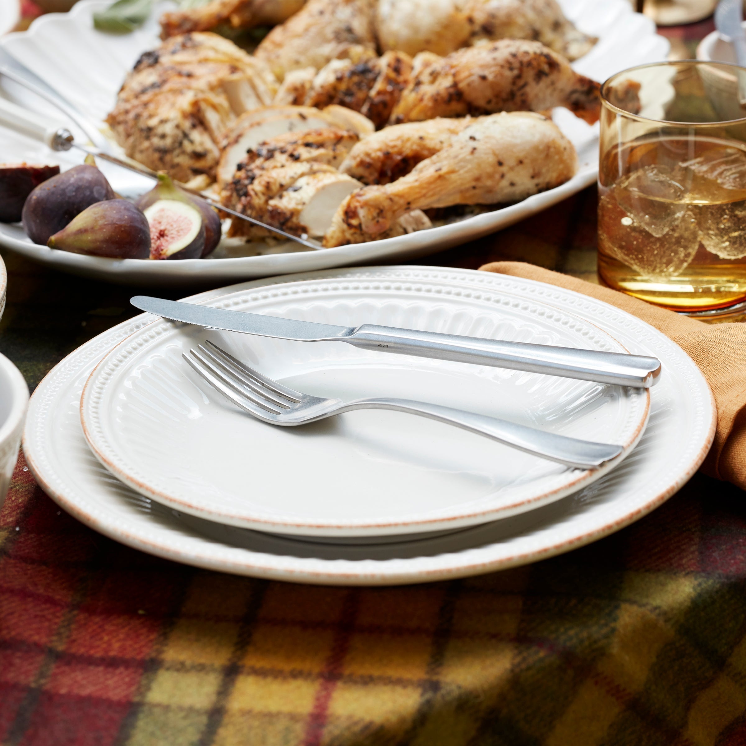 Lenox Premium French Perle Groove White 12-Piece Dinnerware Set - Image 8