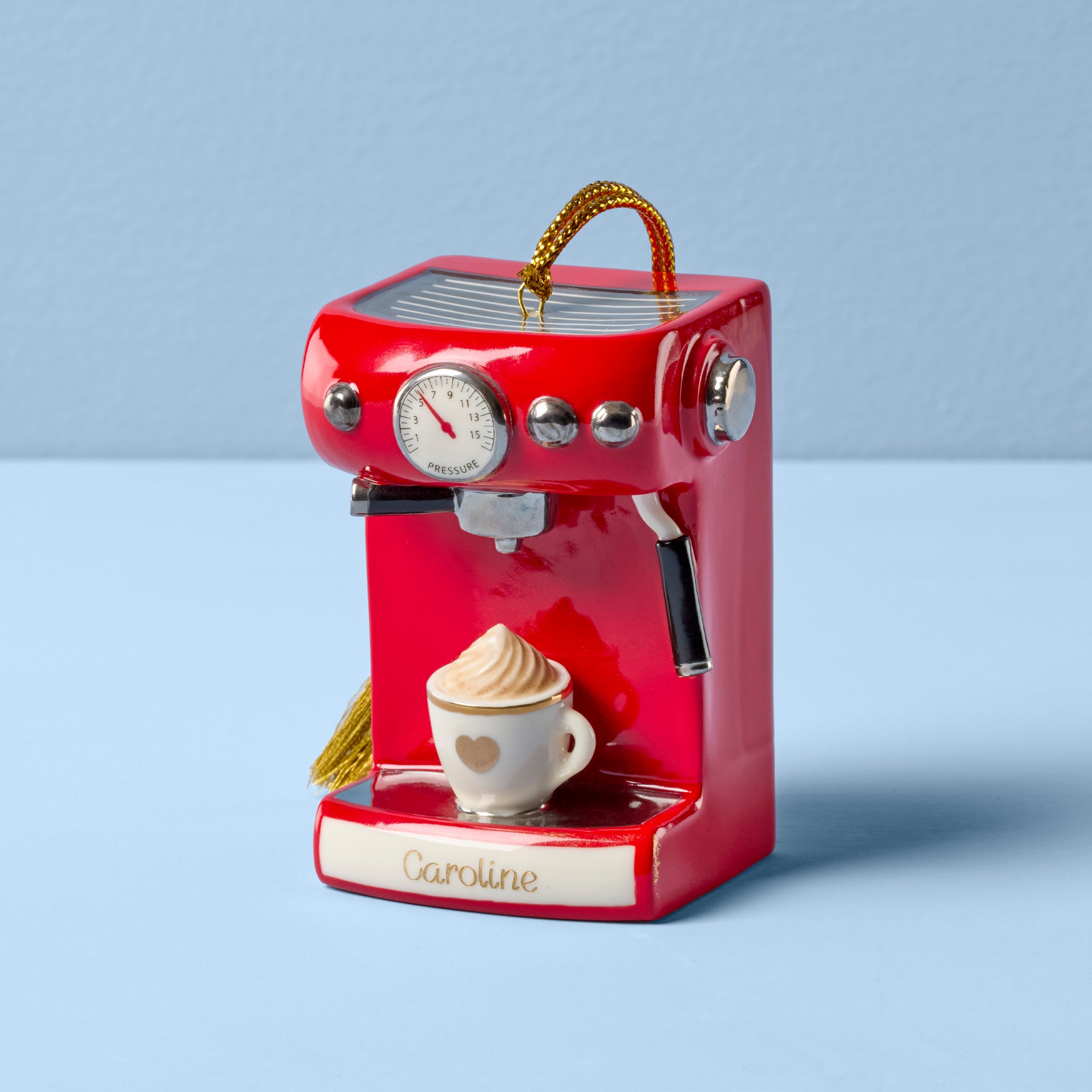 Lenox Premium Personalized Espresso Lover Ornament