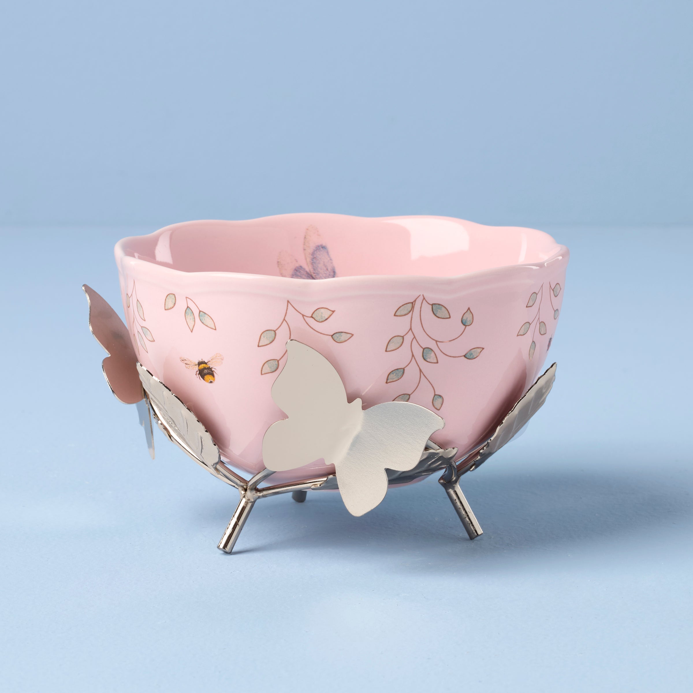 Lenox Premium Butterfly Meadow Bowl with Stand