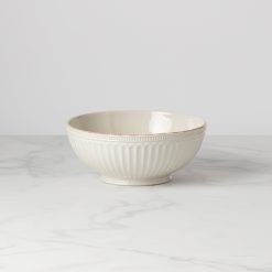 Lenox Premium French Perle Groove White Medium Bowl