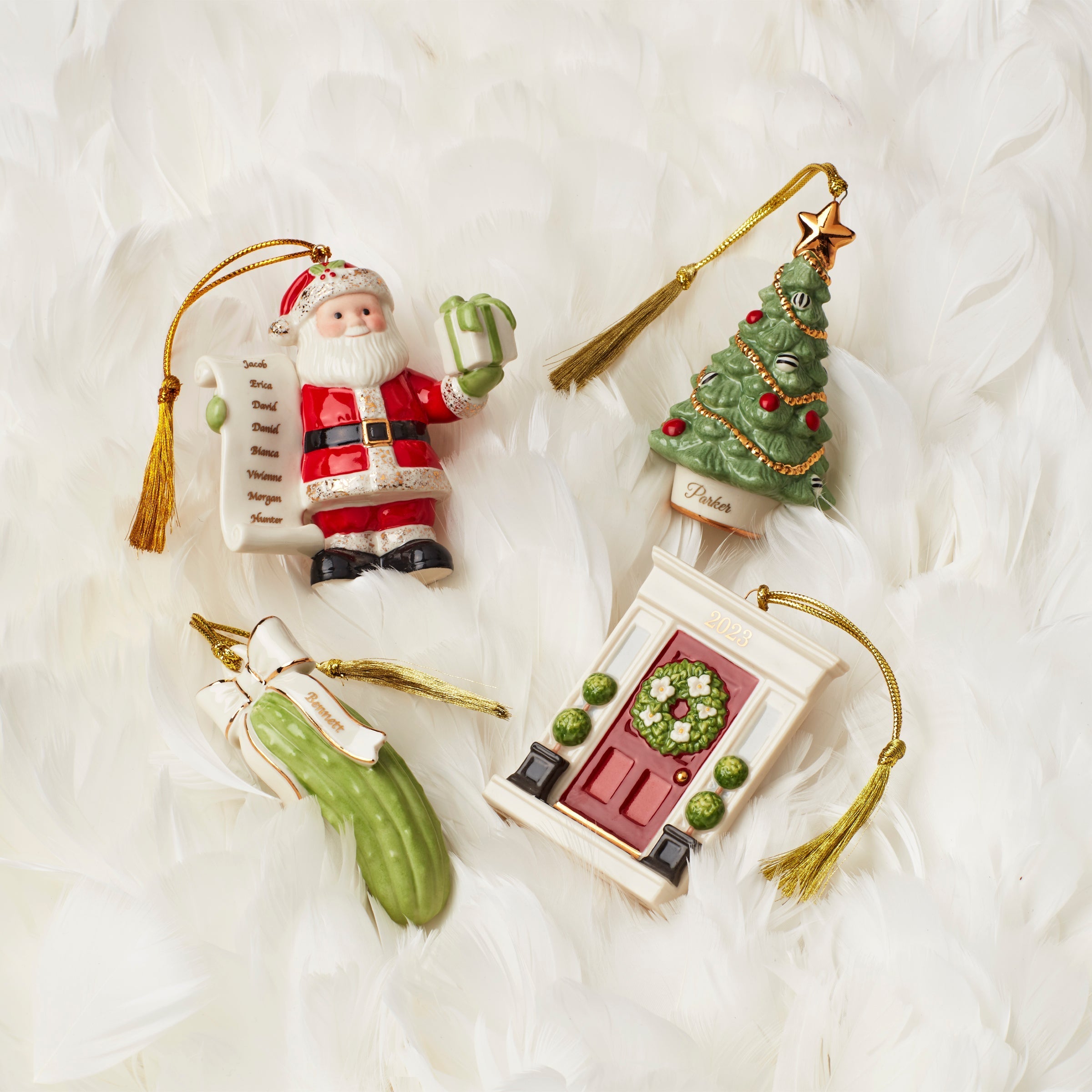 Lenox Premium Personalized Naughty & Nice Ornament - Image 3