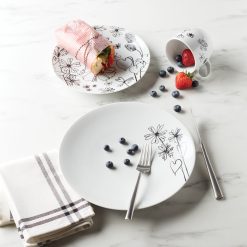 Alternative view of Lenox Premium Garden Doodle Accent Plates, Set of 4